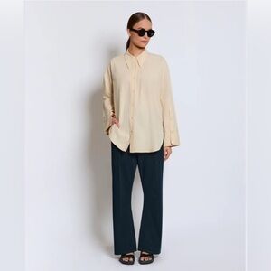 ROUCHA Sontag Button-Up Shirt – NWT – Size C (Fits L) – Ecru Dot